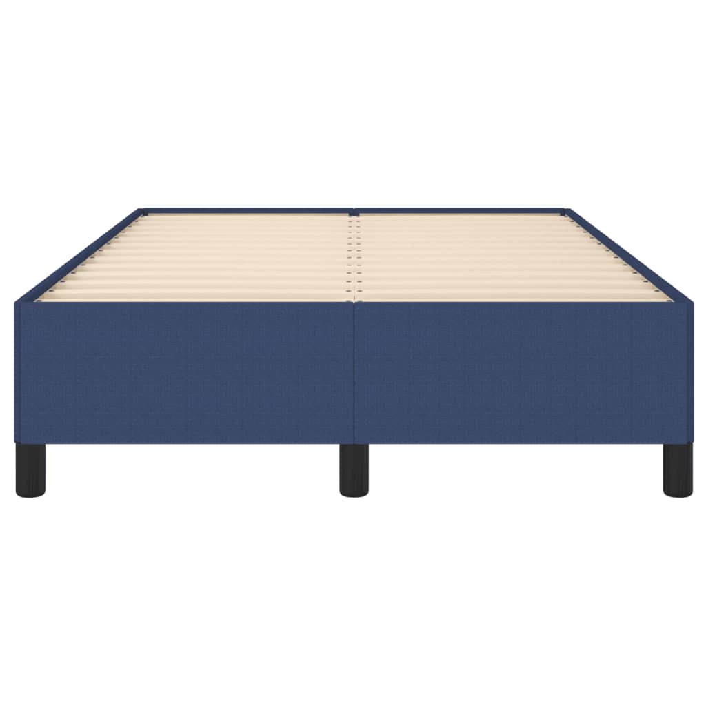 Cadre de lit sans matelas bleu 120x190 cm tissu - XIOS