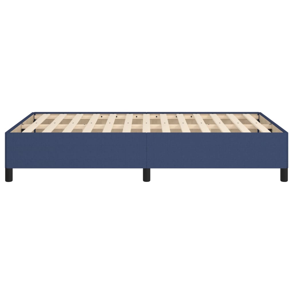 Cadre de lit sans matelas bleu 120x190 cm tissu - XIOS