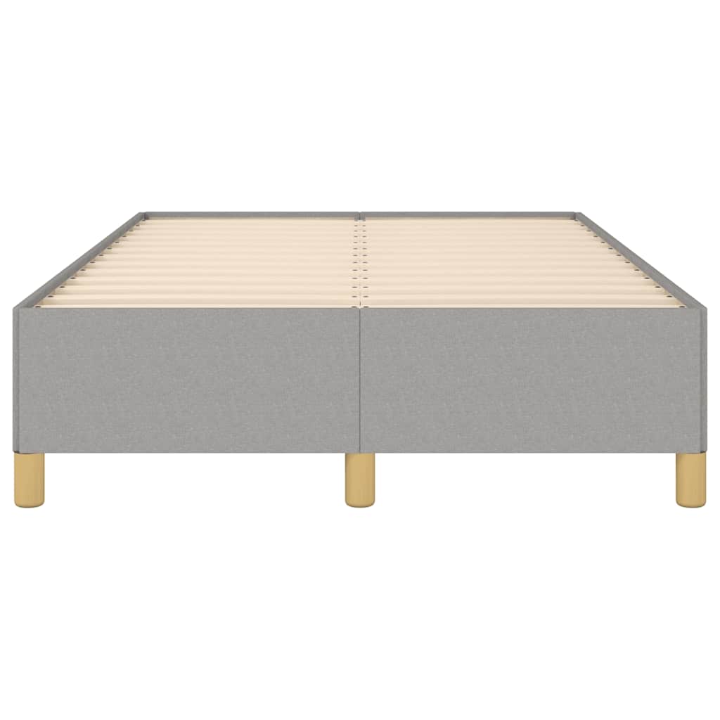 Cadre de lit sans matelas gris clair 120x190 cm tissu - XIOS