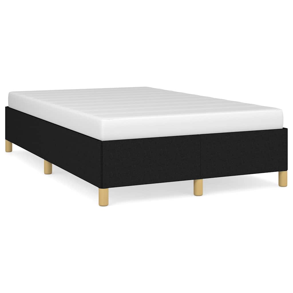 Cadre de lit sans matelas noir 120x190 cm tissu - XIOS