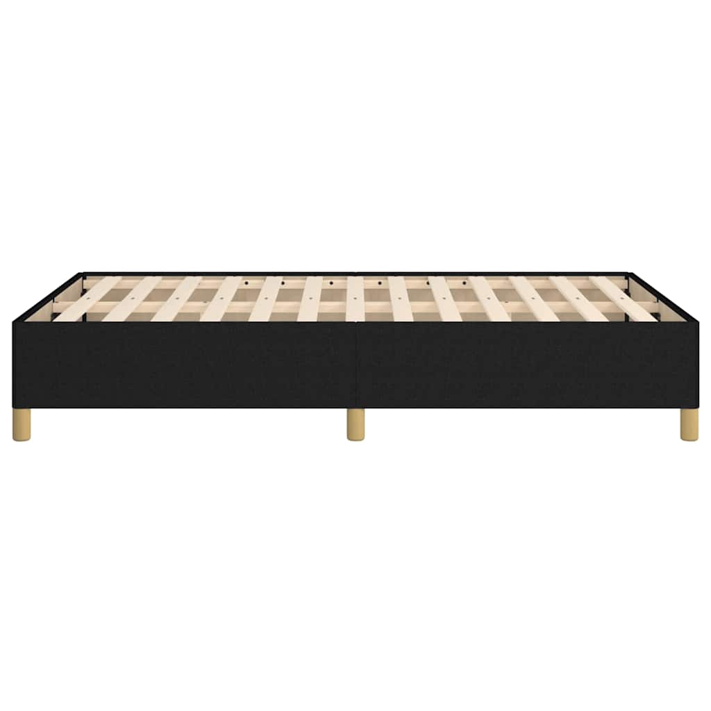 Cadre de lit sans matelas noir 120x190 cm tissu - XIOS