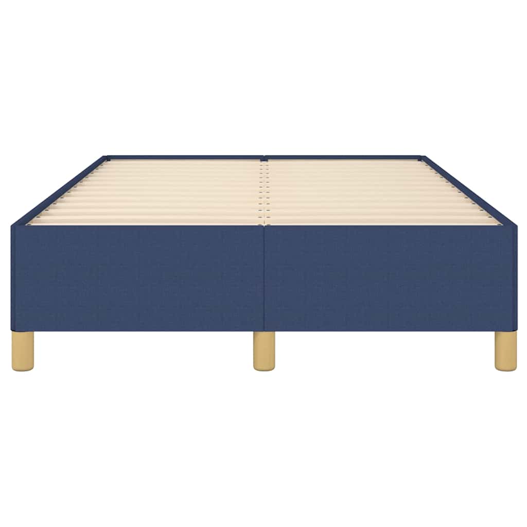 Cadre de lit sans matelas bleu 120x190 cm tissu - XIOS