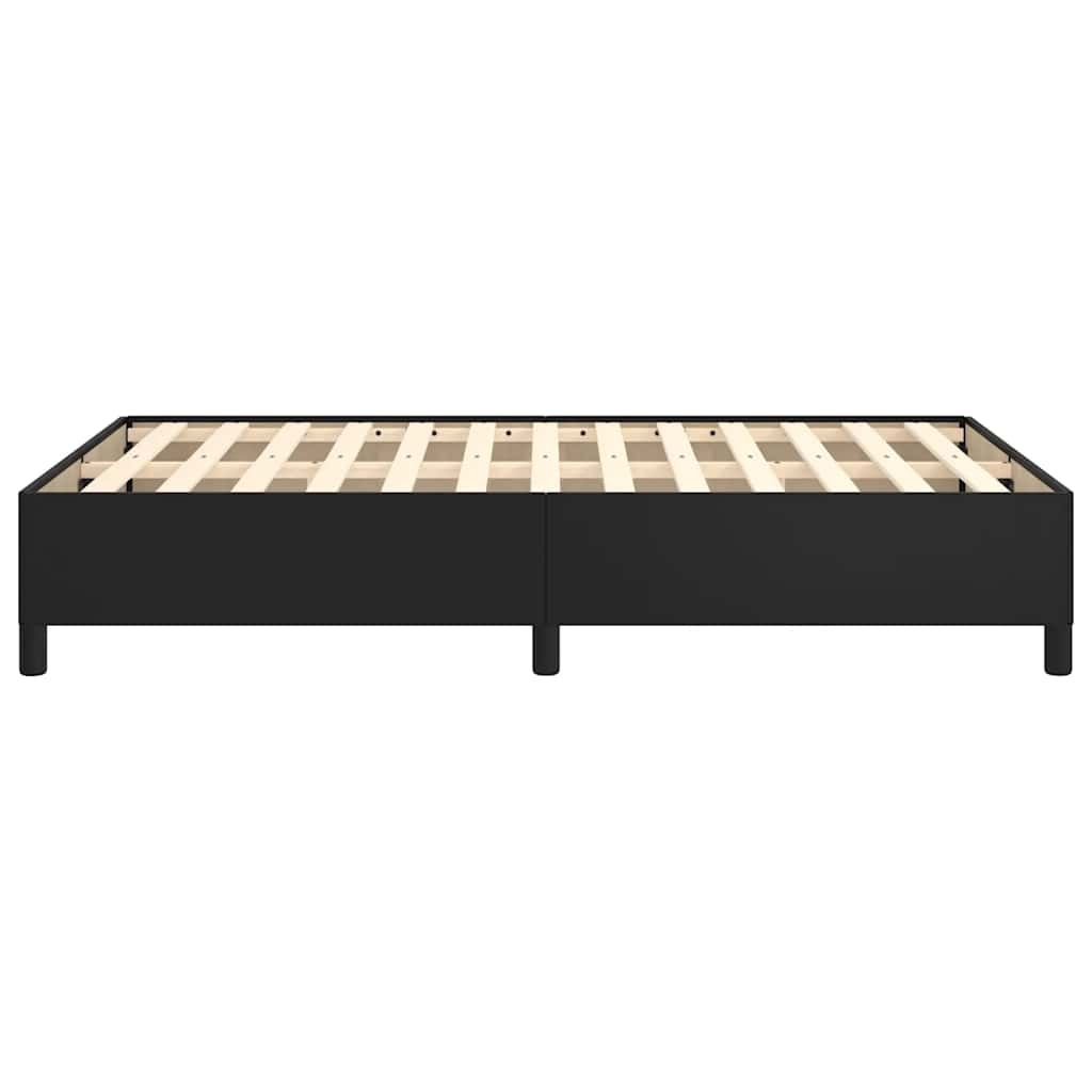 Cadre de lit sans matelas noir 120x190 cm similicuir - XIOS
