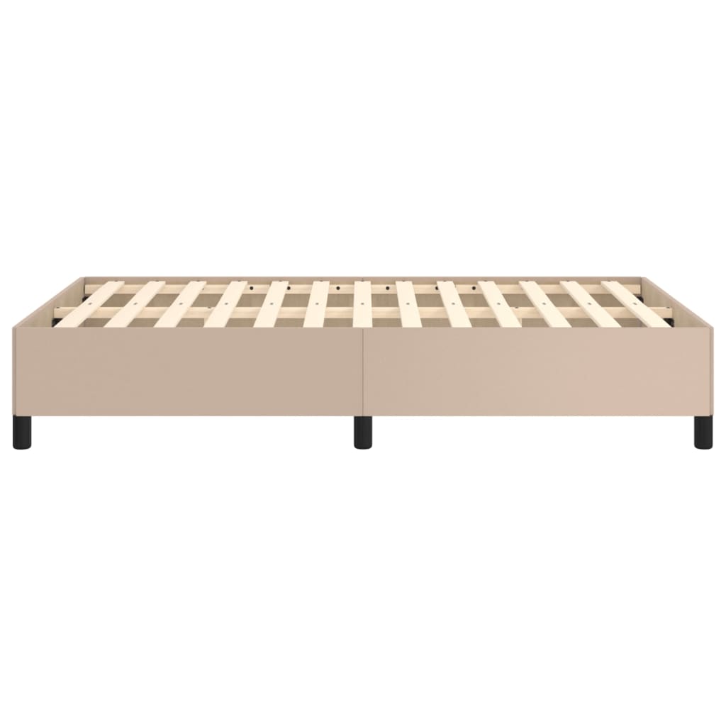 Cadre de lit sans matelas cappuccino 120x190 cm similicuir - XIOS