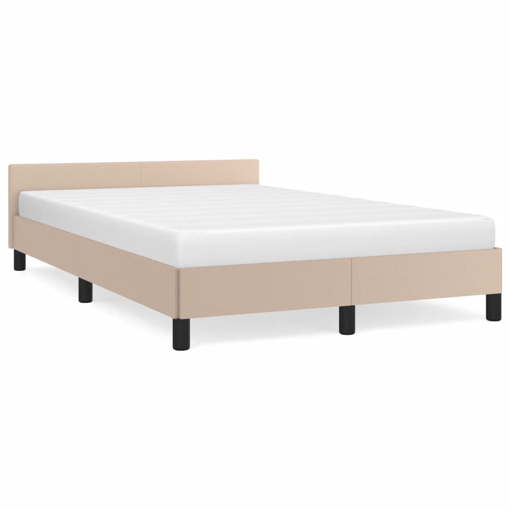 Cadre de lit sans matelas cappuccino 120x190 cm similicuir - XIOS