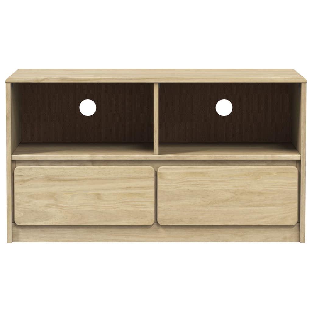Meuble TV SAUDA chêne 99x43x55 cm bois de pin massif Meubles TV vidaXL   