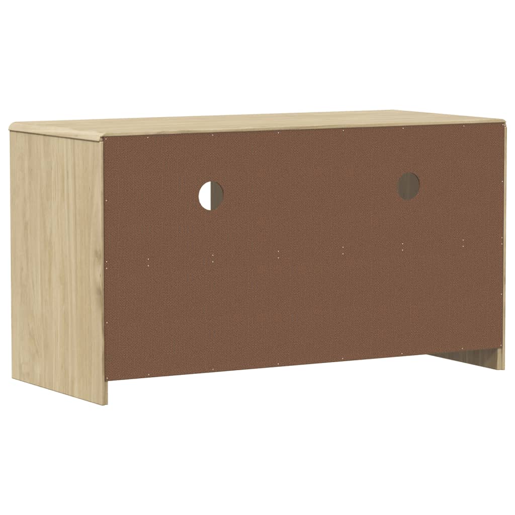 Meuble TV SAUDA chêne 99x43x55 cm bois de pin massif Meubles TV vidaXL   