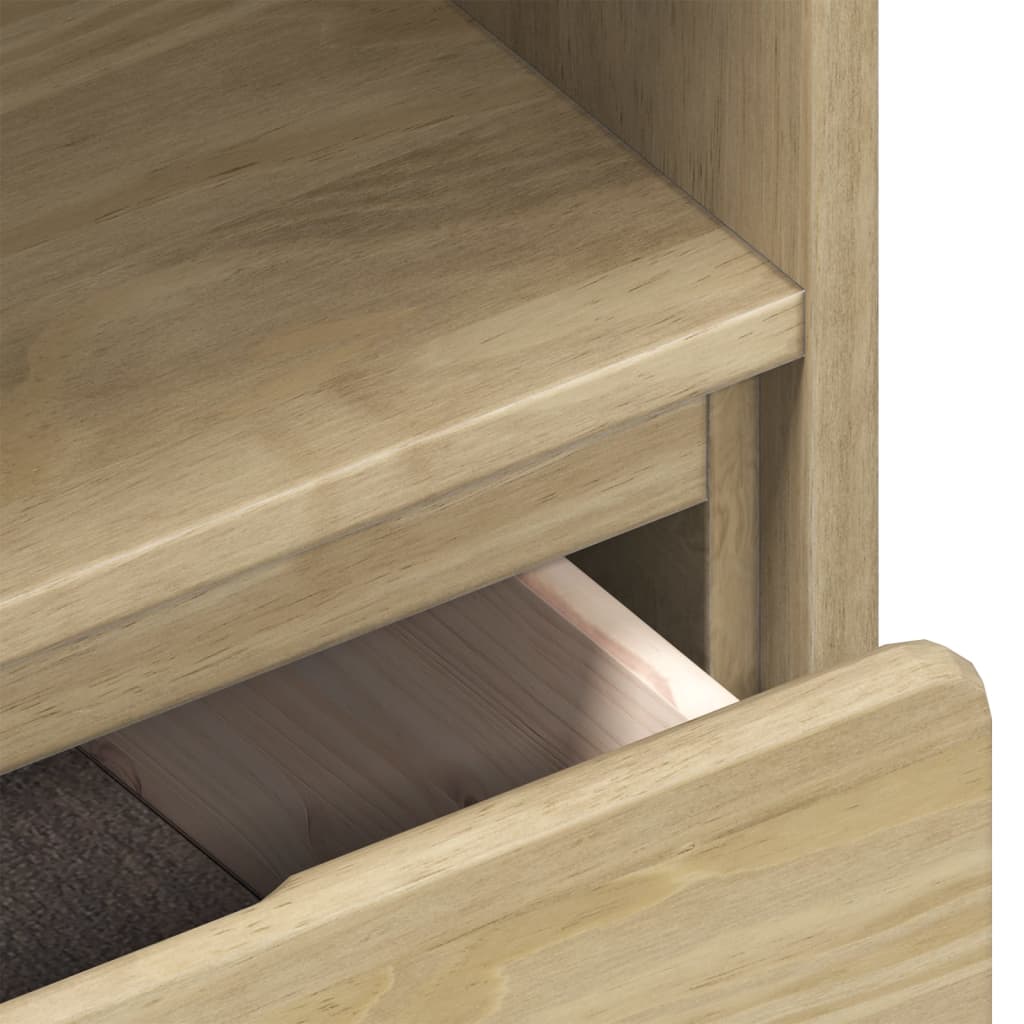 Meuble TV SAUDA chêne 99x43x55 cm bois de pin massif Meubles TV vidaXL   