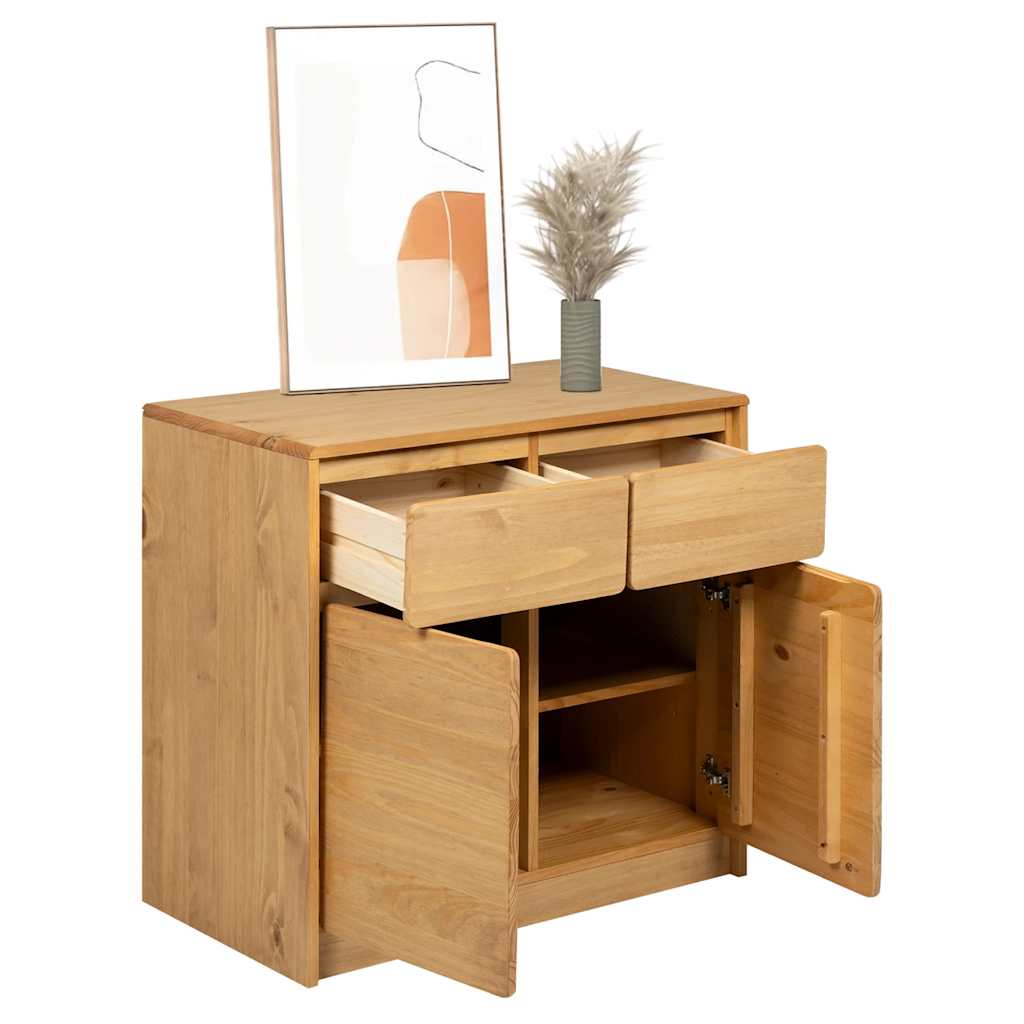 Buffet SAUDA chêne 80x43x75,5 cm bois massif de pin - XIOS