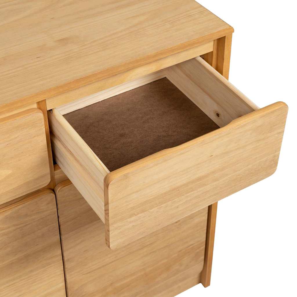 Buffet SAUDA chêne 80x43x75,5 cm bois massif de pin - XIOS