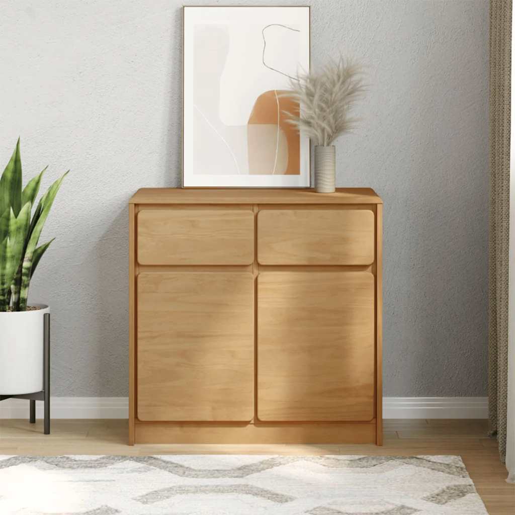 Buffet SAUDA chêne 80x43x75,5 cm bois massif de pin - XIOS