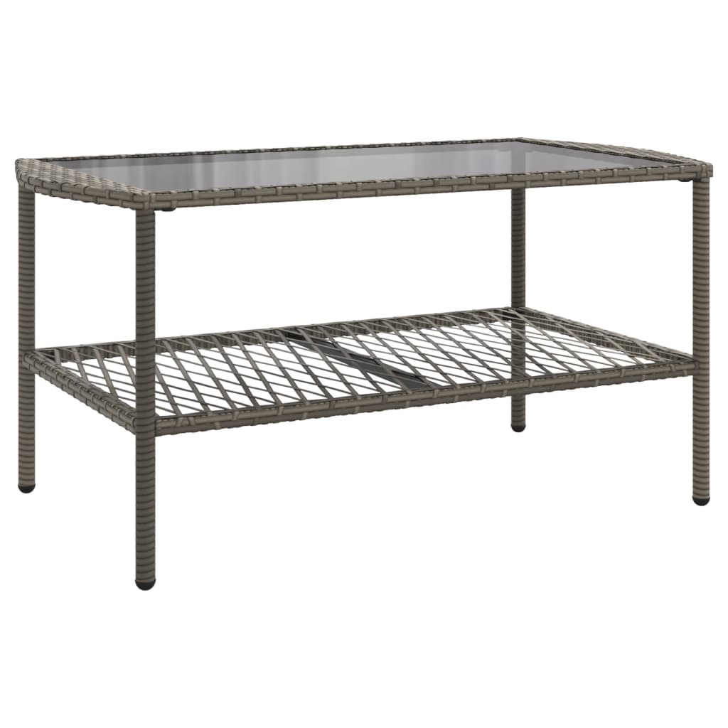 Salon de jardin 4 pcs avec coussins gris résine tressée - XIOS