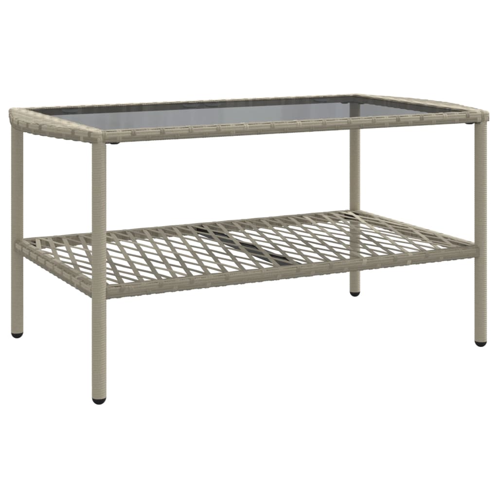 Salon de jardin 4 pcs avec coussins gris clair résine tressée Salons de jardin vidaXL