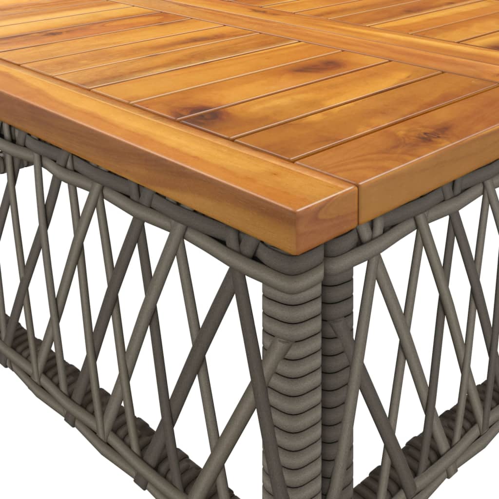 Salon de jardin 2 pcs avec coussins Gris Résine tressée - XIOS