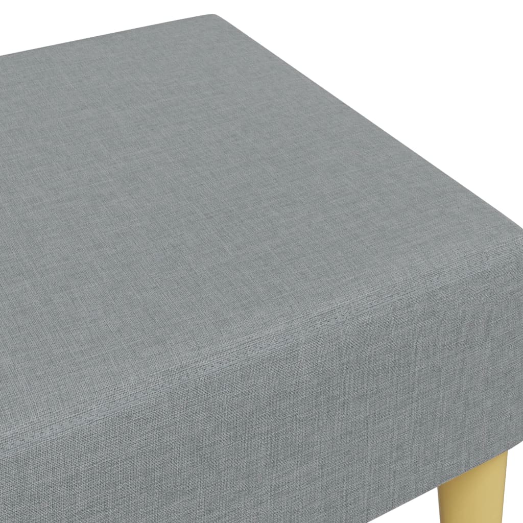 Repose-pied gris clair 77x55x31 cm tissu - XIOS