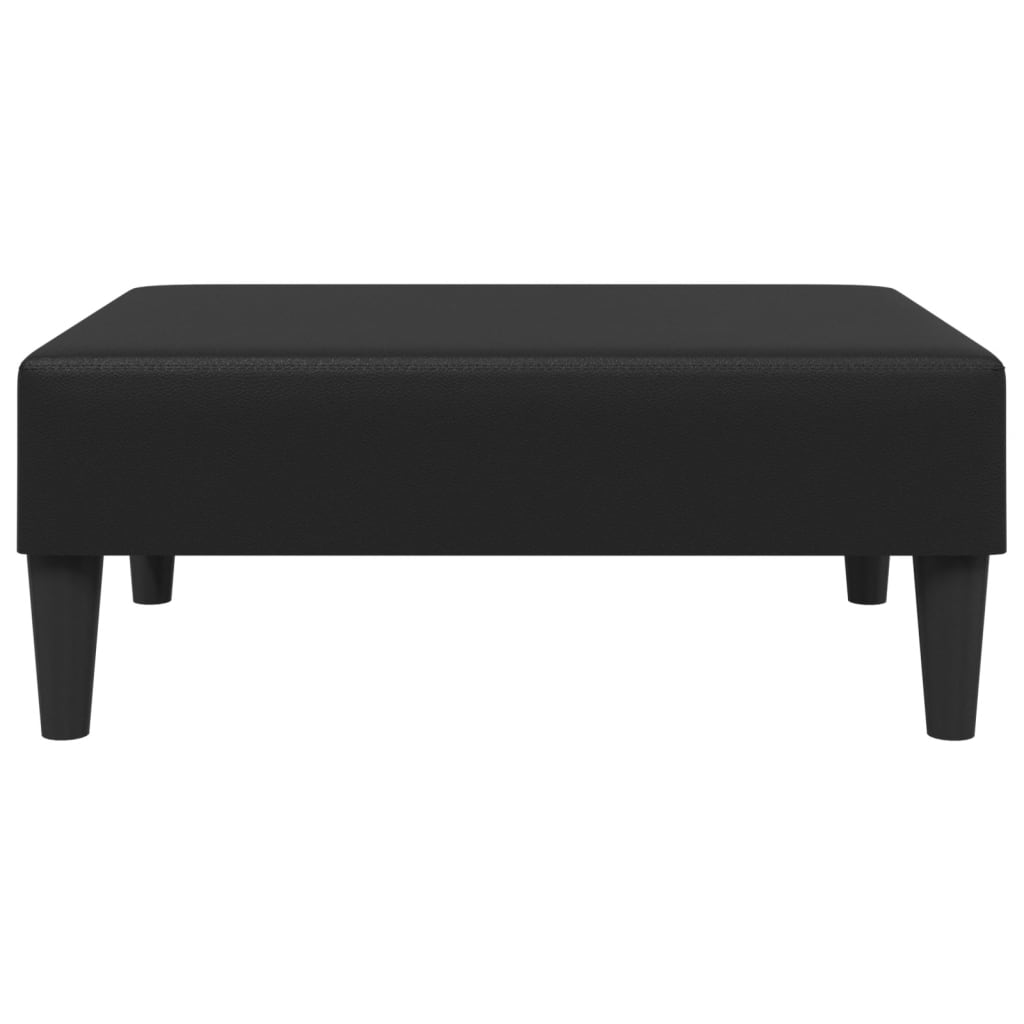 Repose-pied noir 77x55x31 cm similicuir - XIOS