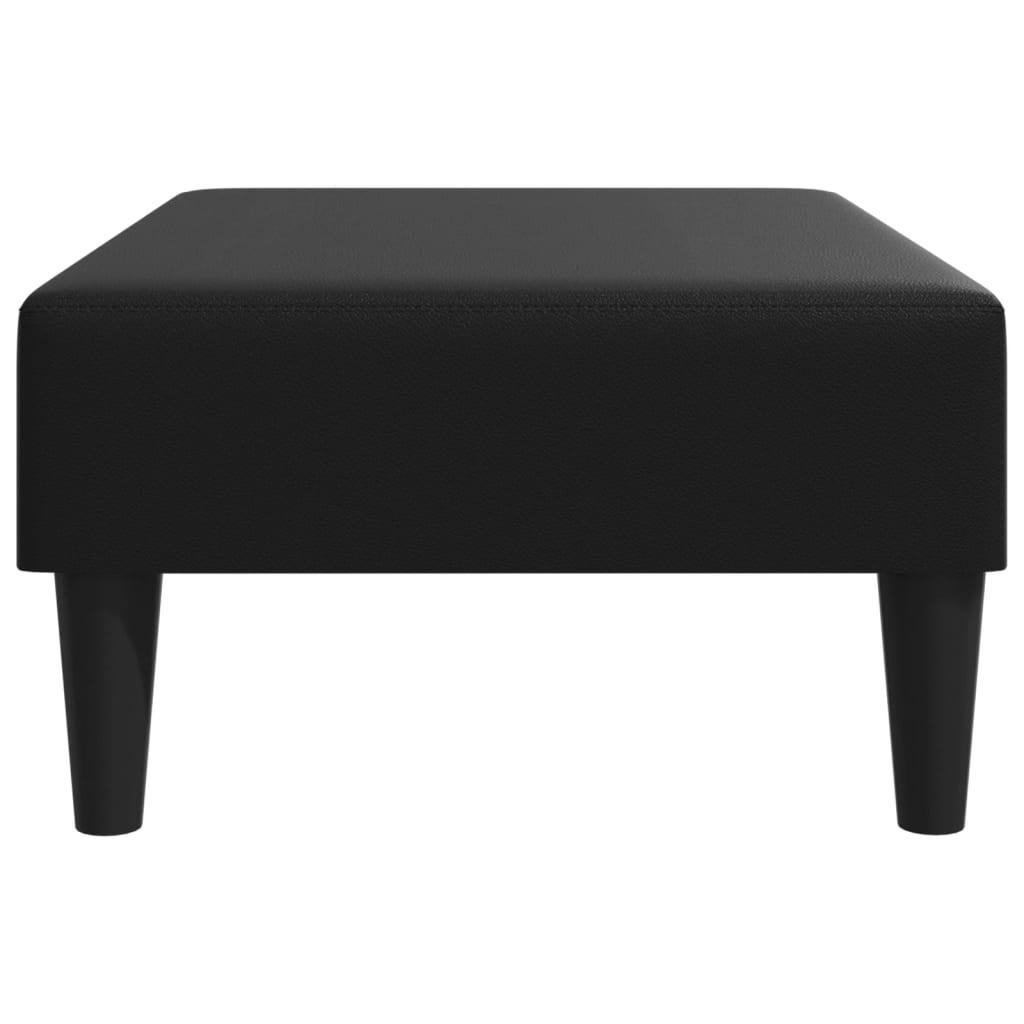 Repose-pied noir 77x55x31 cm similicuir - XIOS