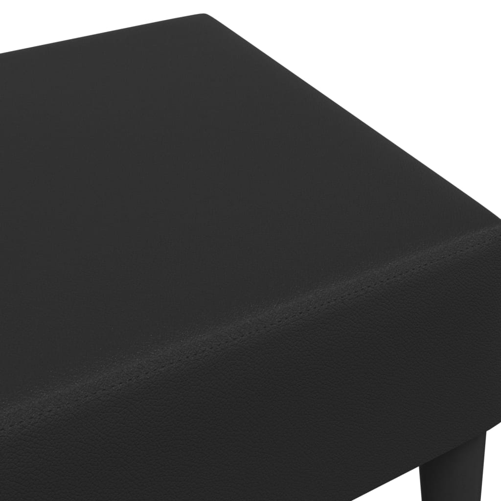 Repose-pied noir 77x55x31 cm similicuir - XIOS