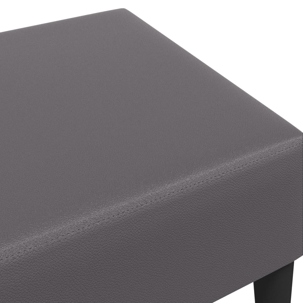 Repose-pied gris 77x55x31 cm similicuir - XIOS