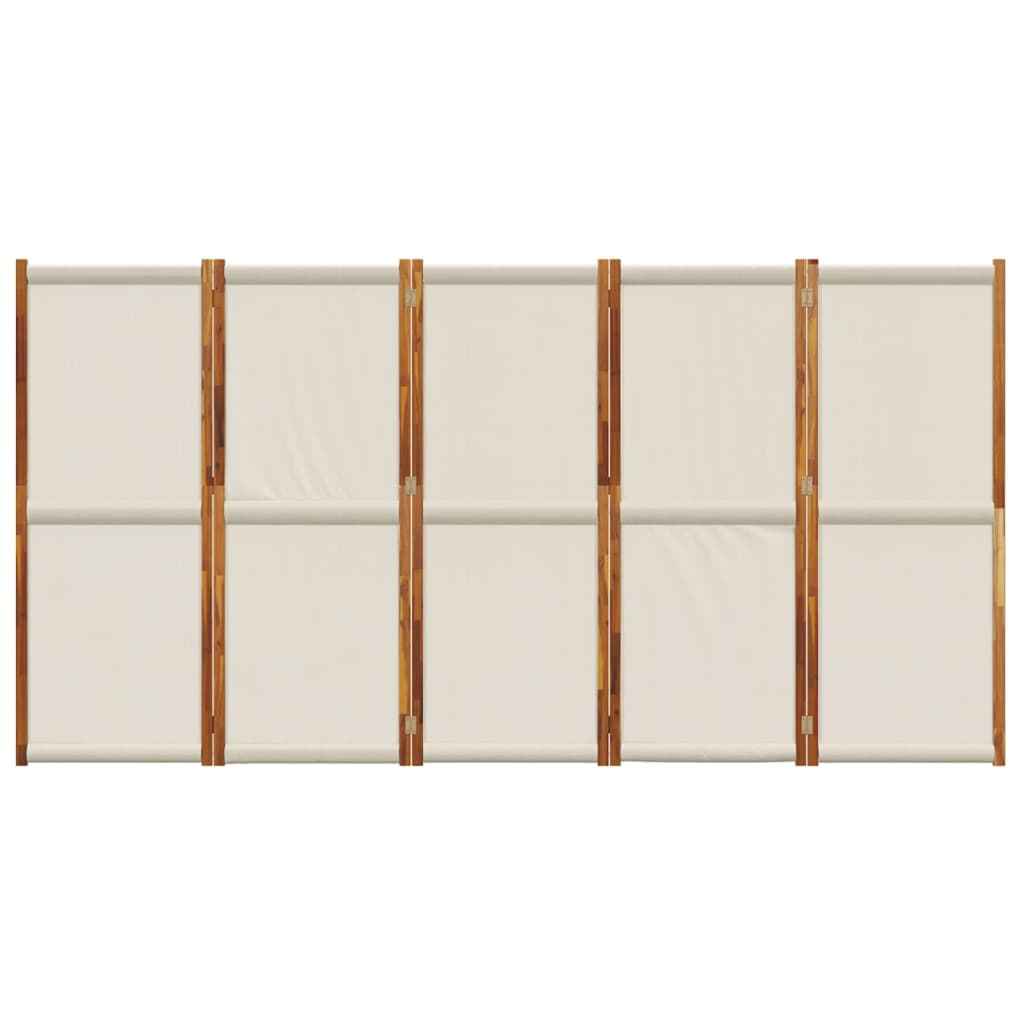 Cloison de séparation 5 panneaux gris clair 350x180 cm - XIOS