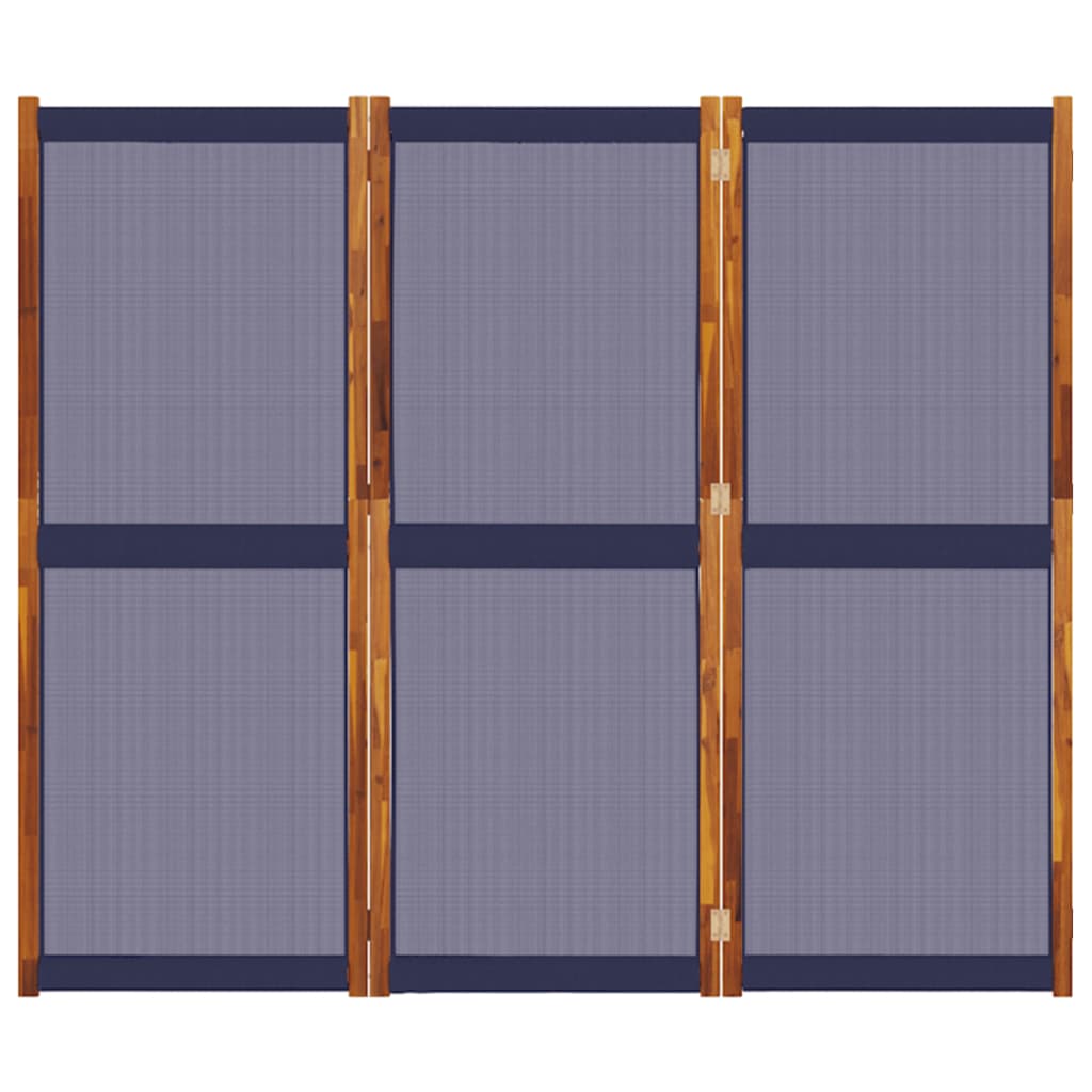 Cloison de séparation 3 panneaux bleu foncé 210x180 cm - XIOS