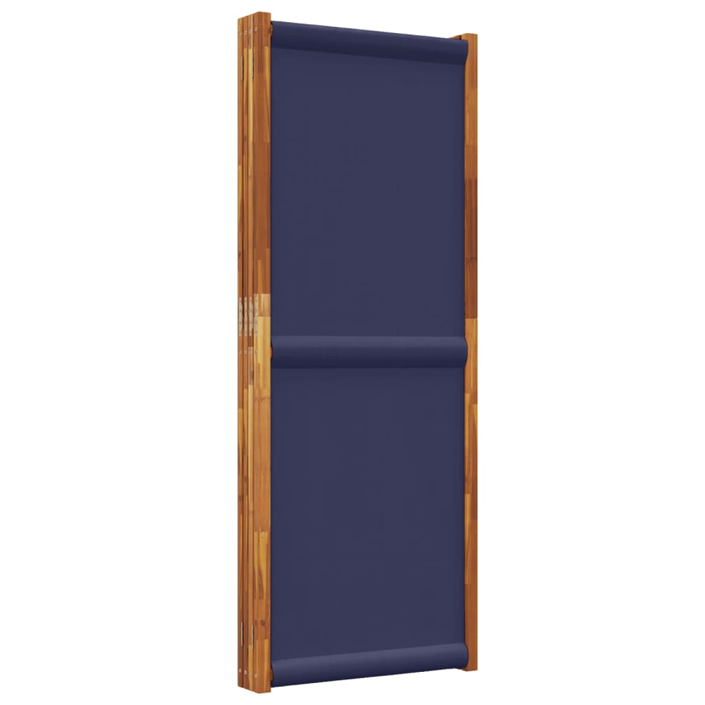 Cloison de séparation 4 panneaux bleu foncé 280x180 cm - XIOS