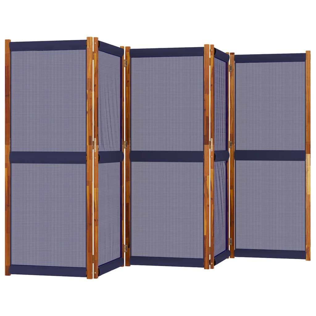 Cloison de séparation 5 panneaux bleu foncé 350x180 cm - XIOS