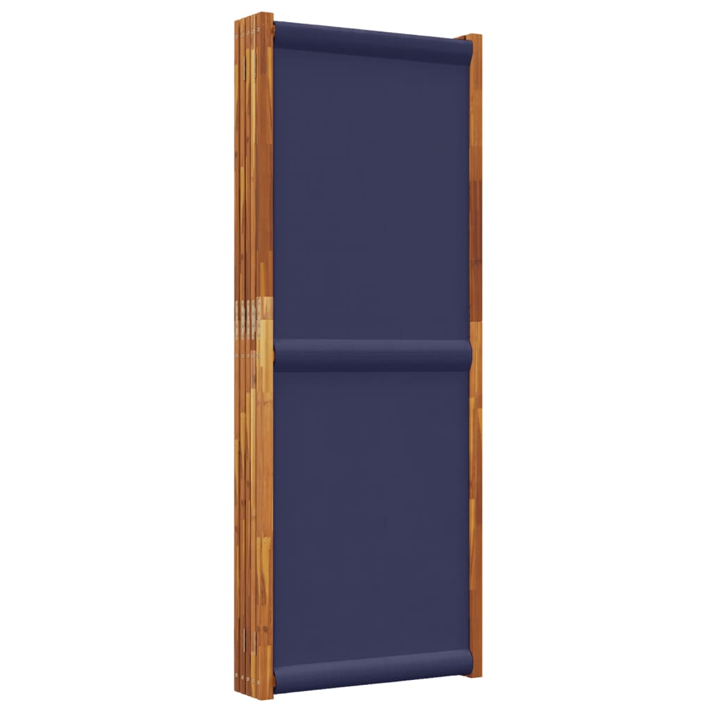 Cloison de séparation 5 panneaux bleu foncé 350x180 cm - XIOS