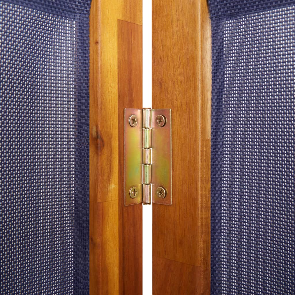 Cloison de séparation 5 panneaux bleu foncé 350x180 cm - XIOS