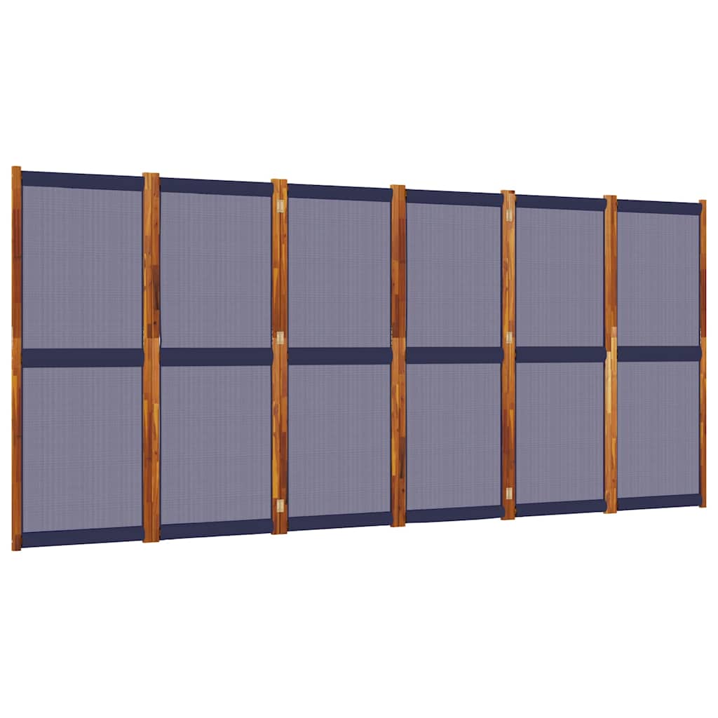 Cloison de séparation 6 panneaux bleu foncé 420x180 cm - XIOS