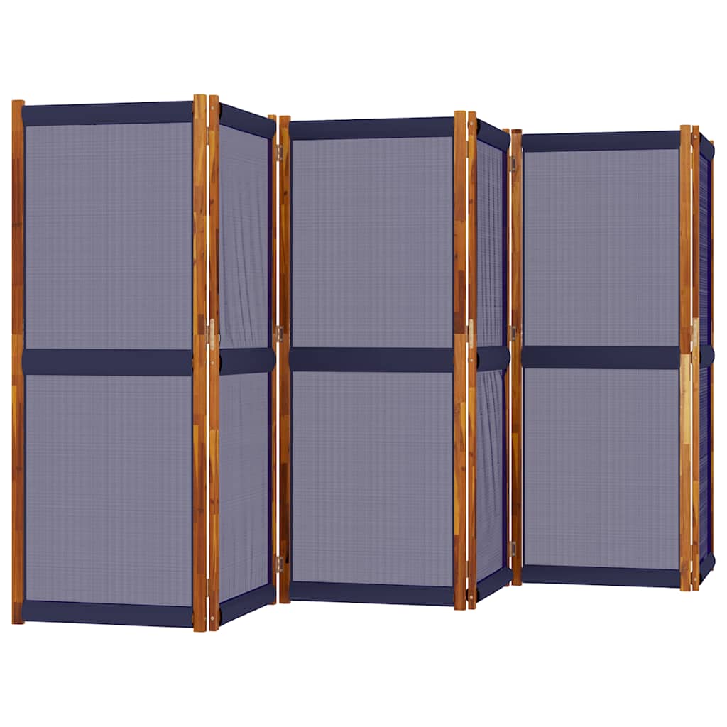 Cloison de séparation 6 panneaux bleu foncé 420x180 cm - XIOS