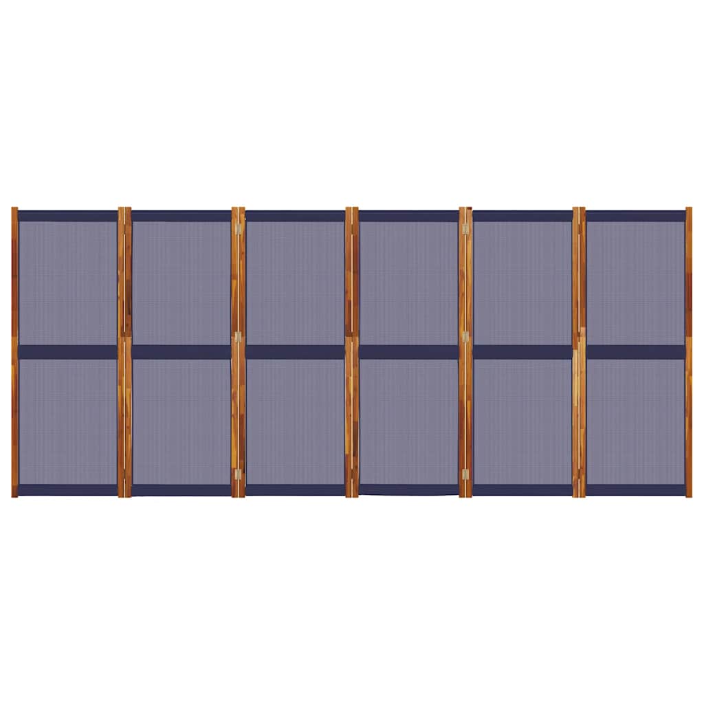 Cloison de séparation 6 panneaux bleu foncé 420x180 cm - XIOS