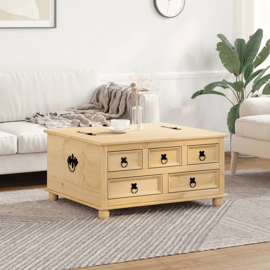 Boîte de rangement Corona 90x78x45 cm bois de pin massif - XIOS