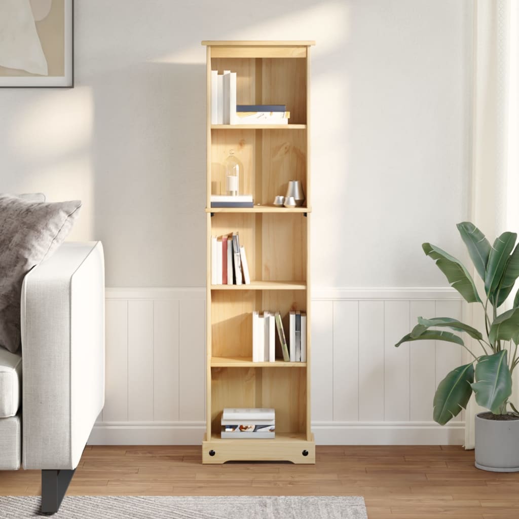 Bibliothèque Corona 46x20x170 cm bois de pin massif - XIOS