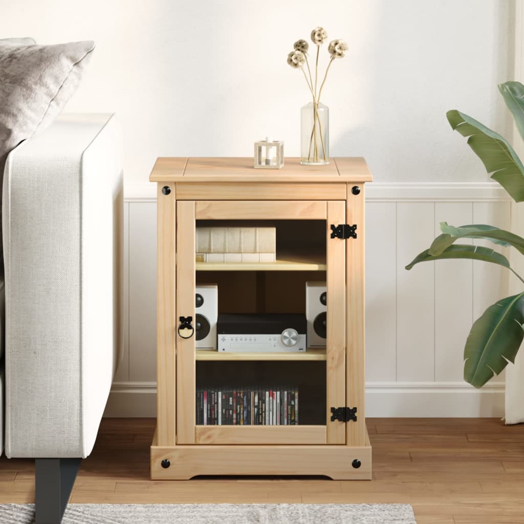 Meuble HiFi Corona 60x50x82 cm bois de pin massif - XIOS