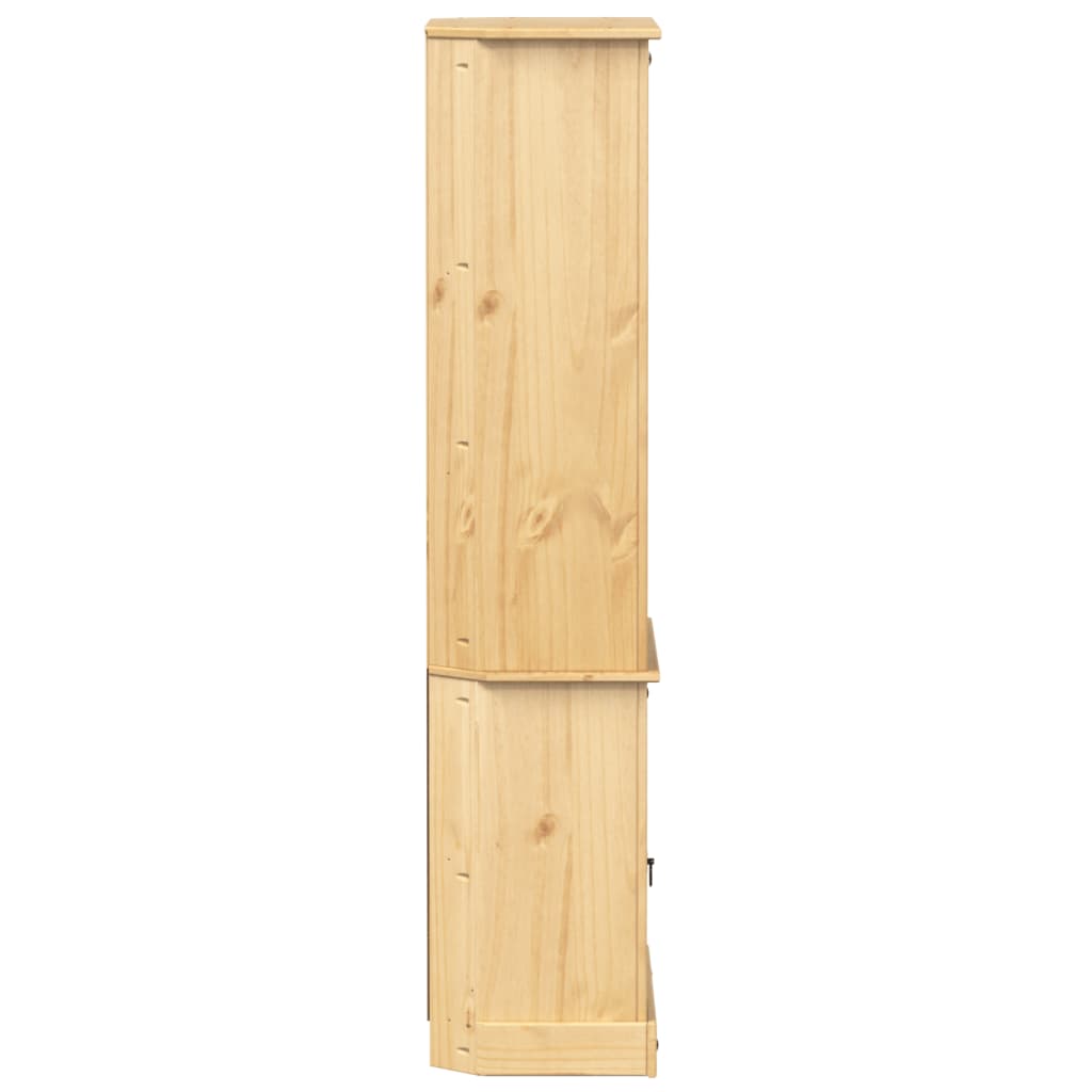 Buffet haut Corona 74x38x170 cm bois de pin massif - XIOS