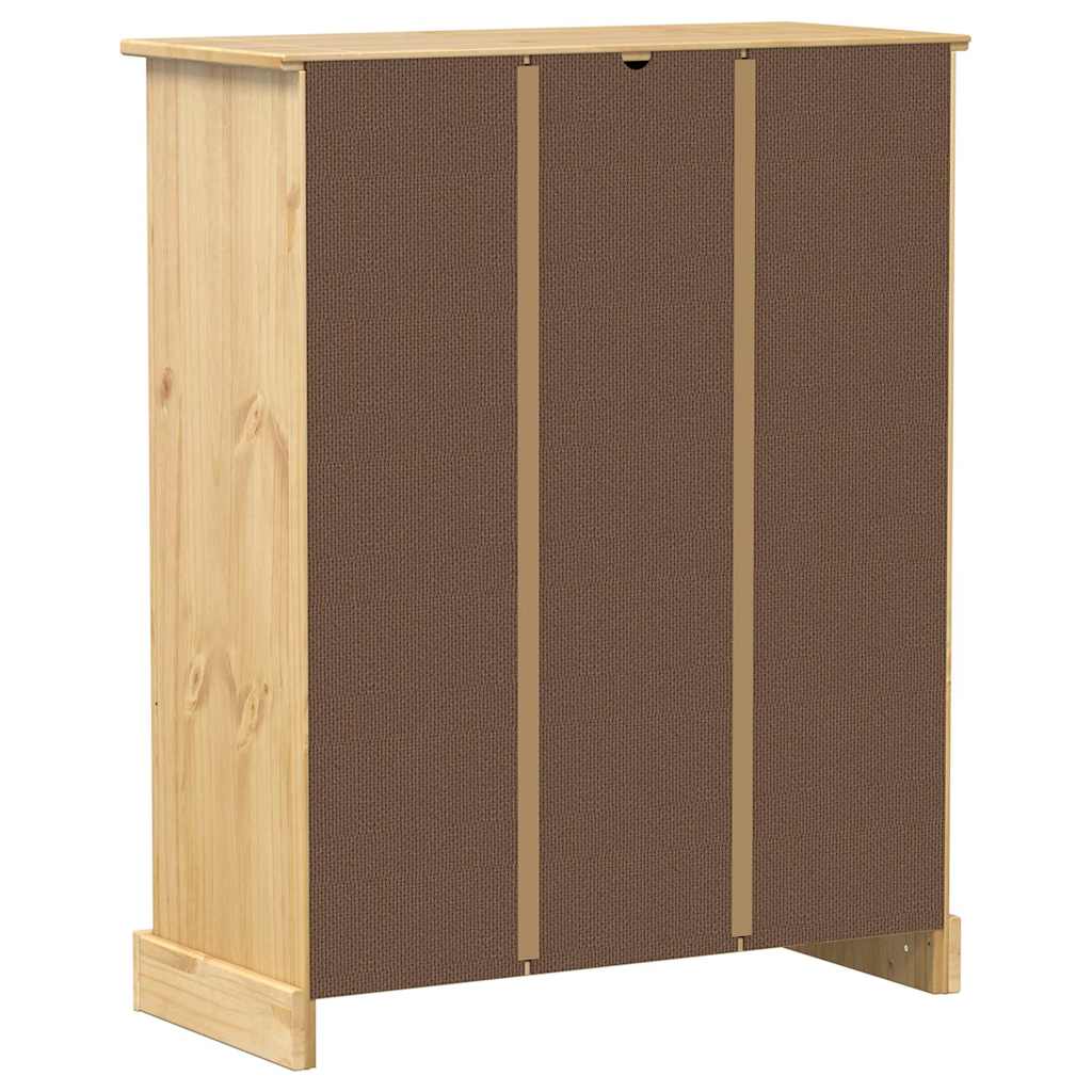 Armoire à chaussures Corona 86x38,5x108 cm bois de pin massif - XIOS