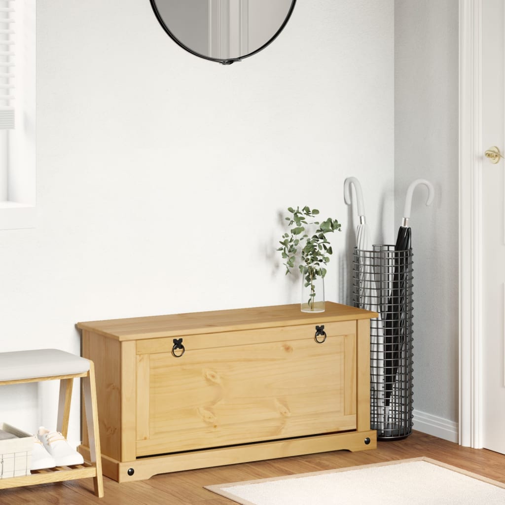 Armoire à chaussures Corona 99x32x47 cm bois de pin massif - XIOS