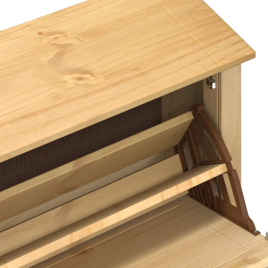 Armoire à chaussures Corona 99x32x47 cm bois de pin massif - XIOS