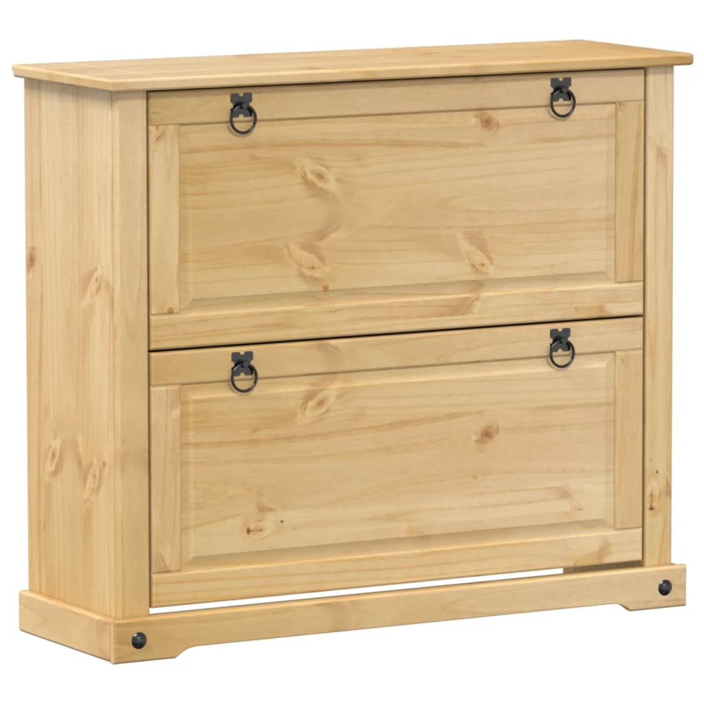 Armoire à chaussures Corona 99x32x85 cm bois de pin massif - XIOS