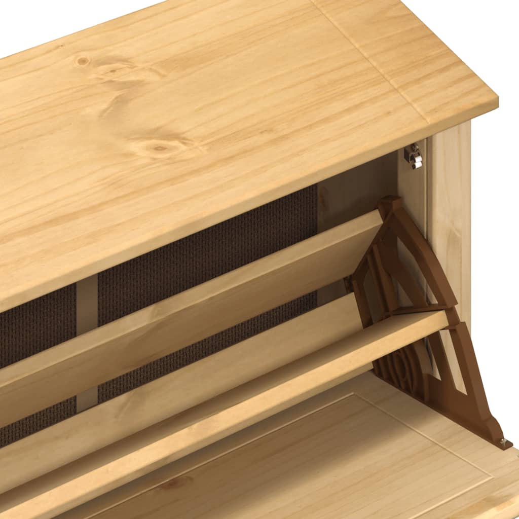Armoire à chaussures Corona 99x32x85 cm bois de pin massif - XIOS