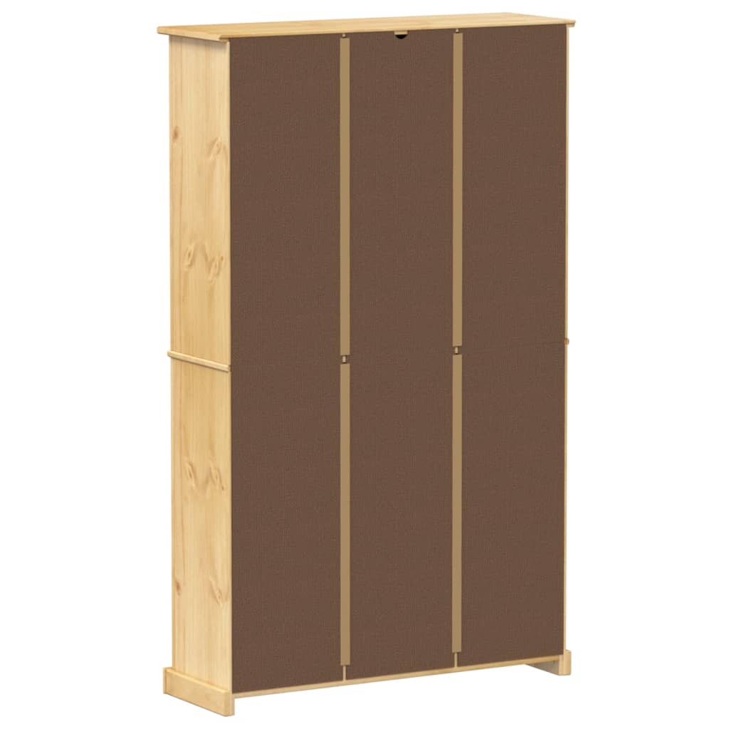 Armoire à chaussures Corona 99x32x163,5 cm bois de pin massif - XIOS