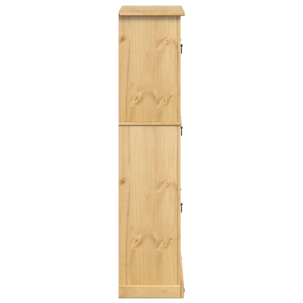 Armoire à chaussures Corona 99x32x138 cm bois de pin massif - XIOS