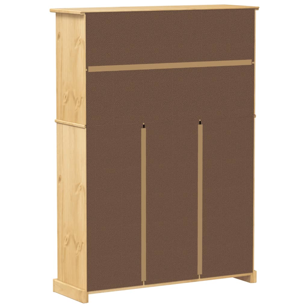 Armoire à chaussures Corona 99x32x138 cm bois de pin massif - XIOS