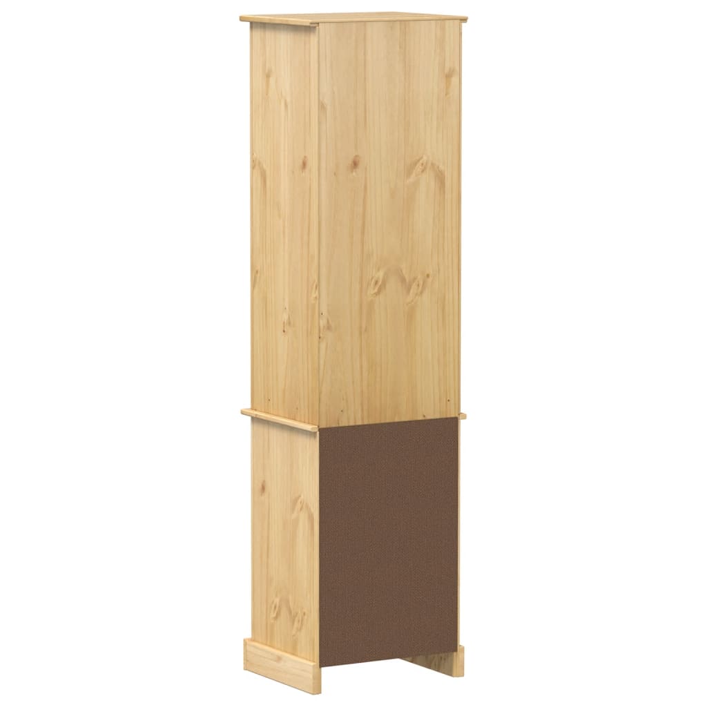 Armoire de salle de bain Corona 50x40x185 cm bois de pin massif