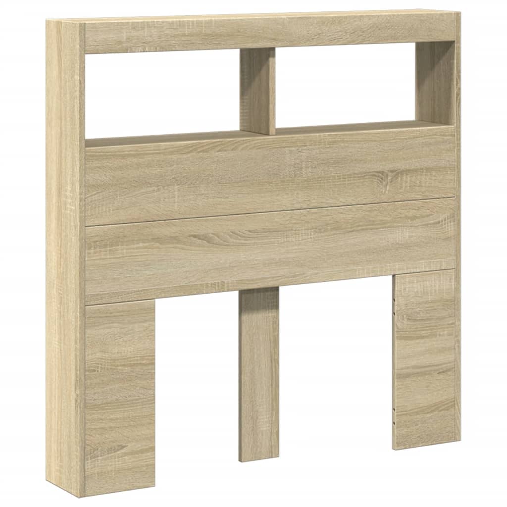 Armoire tête de lit avec LED chêne sonoma 100x17x102 cm - XIOS