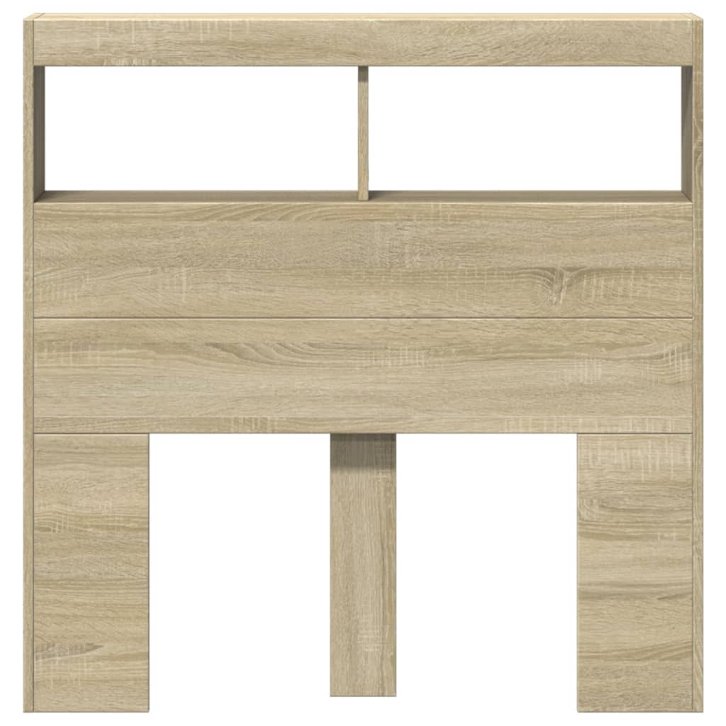 Armoire tête de lit avec LED chêne sonoma 100x17x102 cm - XIOS