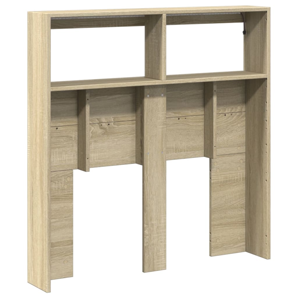 Armoire tête de lit avec LED chêne sonoma 100x17x102 cm - XIOS
