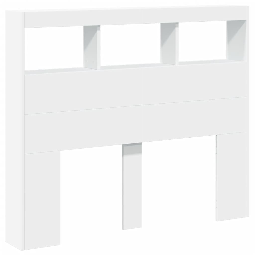 Armoire tête de lit avec LED blanc 120x17x102 cm - XIOS