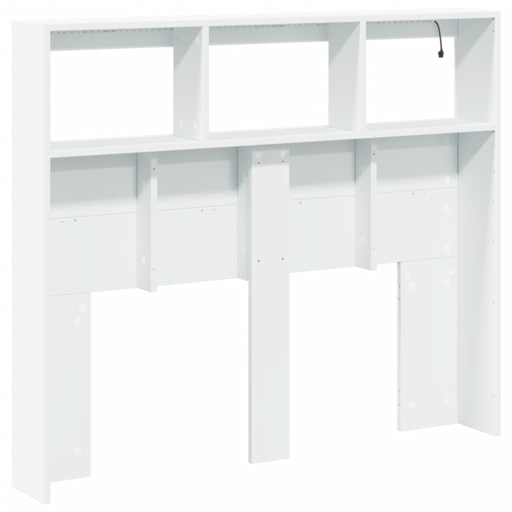 Armoire tête de lit avec LED blanc 120x17x102 cm - XIOS